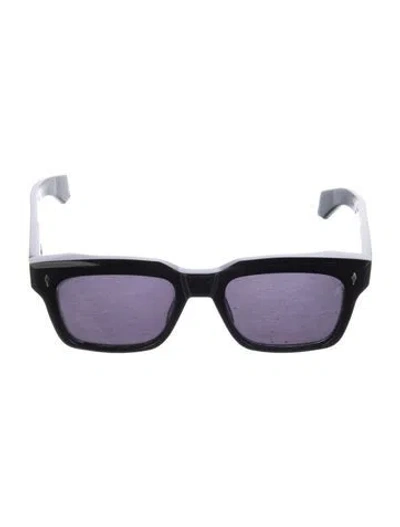Pre-owned Jacques Marie Mage Torino Wayfarer Sunglasses In Black