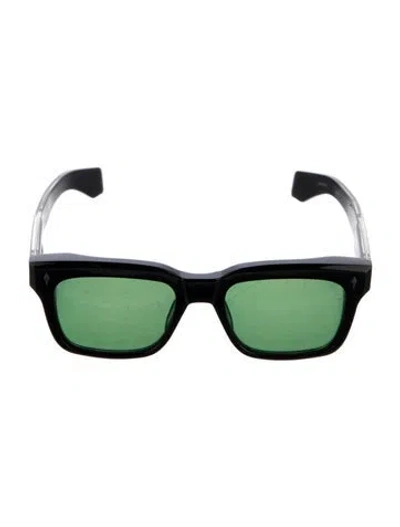 Pre-owned Jacques Marie Mage Torino Wayfarer Sunglasses In Black