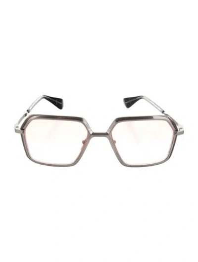 Pre-owned Jacques Marie Mage Ugo Square Sunglasses In Burgundy