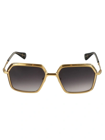 Jacques Marie Mage Ugo Sunglasses In Gold
