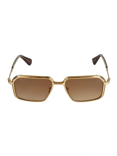 Jacques Marie Mage Vasco Sunglasses In Gold