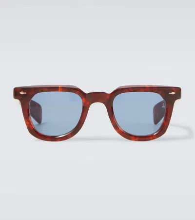 Jacques Marie Mage Vendome Square Sunglasses In Brown