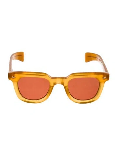 Pre-owned Jacques Marie Mage Vendome Wayfarer Sunglasses In Brown