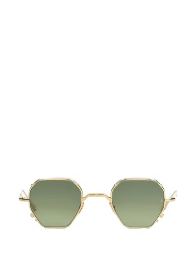 Jacques Marie Mage Verlaine Geometric-frame Sunglasses In Gold