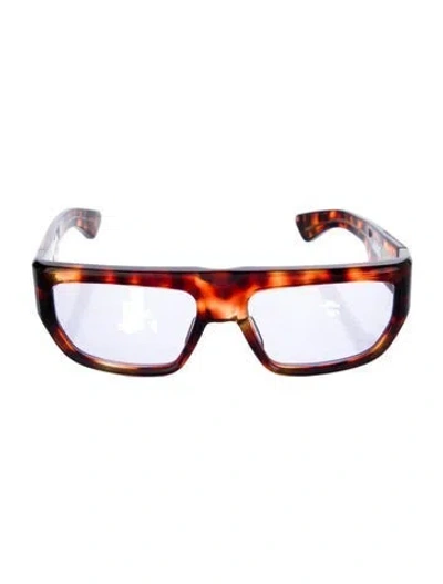 Pre-owned Jacques Marie Mage Vicious Square Sunglasses In Brown