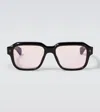 Jacques Marie Mage Vivienne Square Sunglasses In Brown