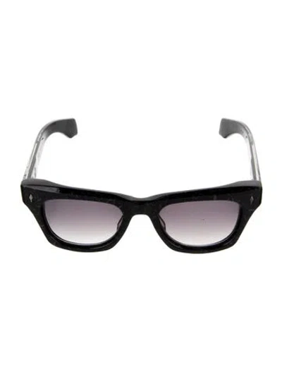 Pre-owned Jacques Marie Mage Wayfarer Gradient Sunglasses In Black
