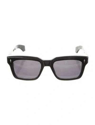 Pre-owned Jacques Marie Mage Wayfarer Tinted Sunglasses In Black