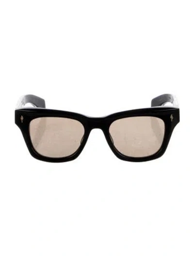 Pre-owned Jacques Marie Mage Wayfarer Tinted Sunglasses In Black