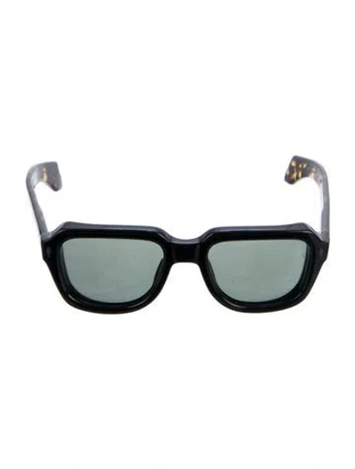 Pre-owned Jacques Marie Mage Wayfarer Tinted Sunglasses In Black