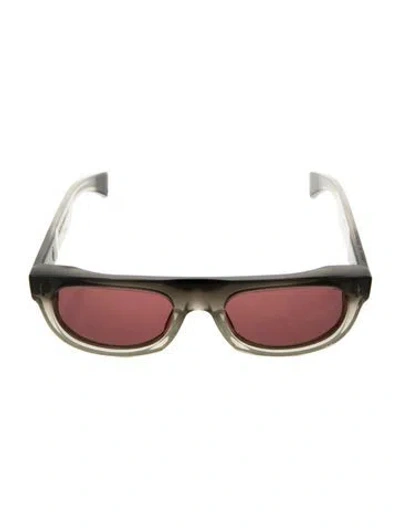 Pre-owned Jacques Marie Mage Wayfarer Tinted Sunglasses In Black