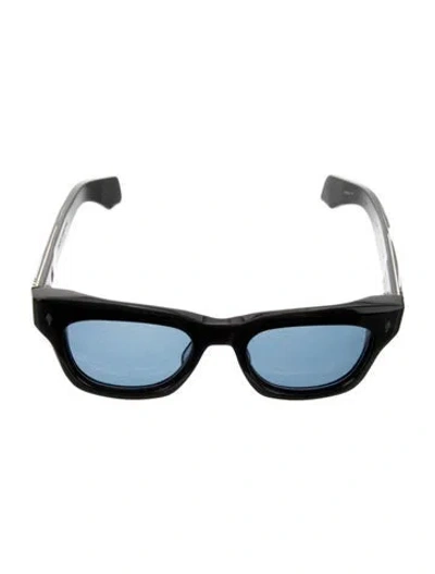 Pre-owned Jacques Marie Mage Wayfarer Tinted Sunglasses In Black