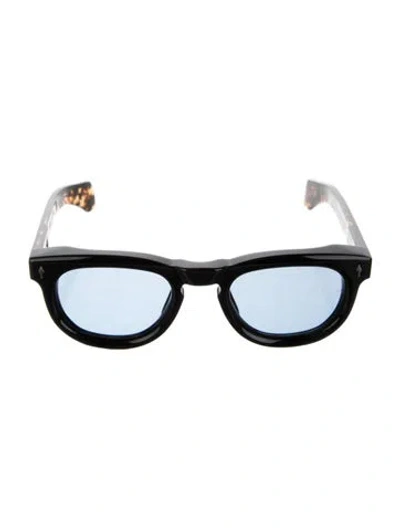 Pre-owned Jacques Marie Mage Wayfarer Tinted Sunglasses In Black