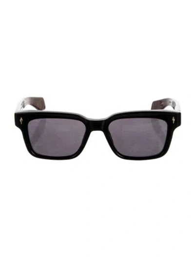 Pre-owned Jacques Marie Mage Wayfarer Tinted Sunglasses In Brown