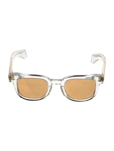 Pre-owned Jacques Marie Mage Wayfarer Tinted Sunglasses In Clear