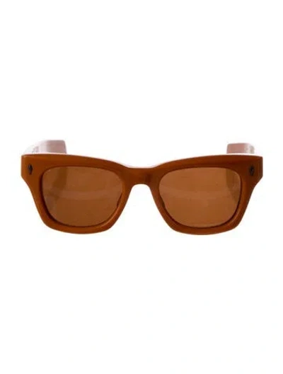 Pre-owned Jacques Marie Mage Wayfarer Tinted Sunglasses W/ Tags In Orange