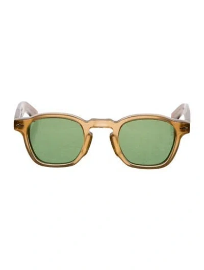 Pre-owned Jacques Marie Mage Wayfarer Tinted Sunglasses In Yellow