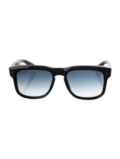 Pre-owned Jacques Marie Mage Wesley Square Sunglasses In Black