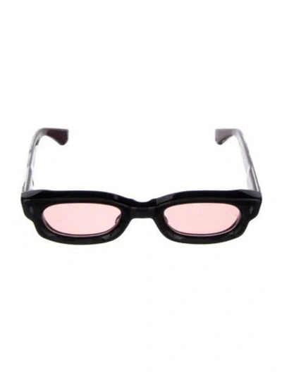 Pre-owned Jacques Marie Mage Whiskeyclone Square Sunglasses In Burgundy