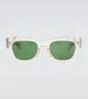 Jacques Marie Mage X Alanui Zuma Square Sunglasses In Beige