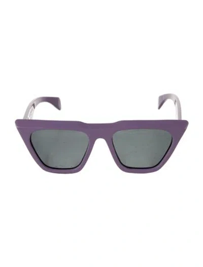 Pre-owned Jacques Marie Mage X Evangelie Smyrniotaki Eva Cat-eye Sunglasses In Purple