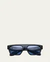 Jacques Marie Mage X George Cortina Men's Ritz Acetate Rectangle Sunglasses In 26-ciel