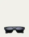 Jacques Marie Mage X George Cortina Men's Ritz Acetate Rectangle Sunglasses In 88-noir