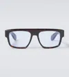 Jacques Marie Mage X George Cortina Ritz Square Sunglasses In Brown
