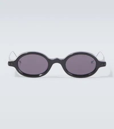 Jacques Marie Mage X Haider Ackermann Balthazar Round Sunglasses In Black