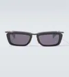 Jacques Marie Mage X Haider Ackermann Gaspard Rectangular Sunglasses In Black
