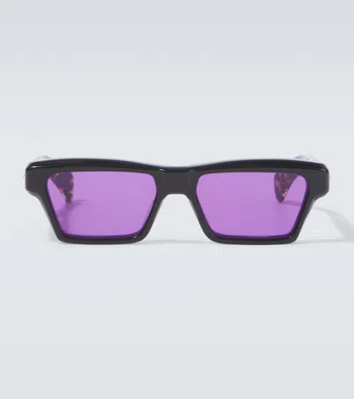 Jacques Marie Mage X Haider Ackermann Melchior Rectangular Sunglasses In Black
