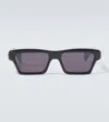 Jacques Marie Mage X Haider Ackermann Melchior Rectangular Sunglasses In Black
