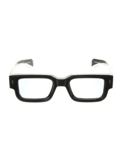 Pre-owned Jacques Marie Mage X Johnny Cash Ascari Square Sunglasses In Black