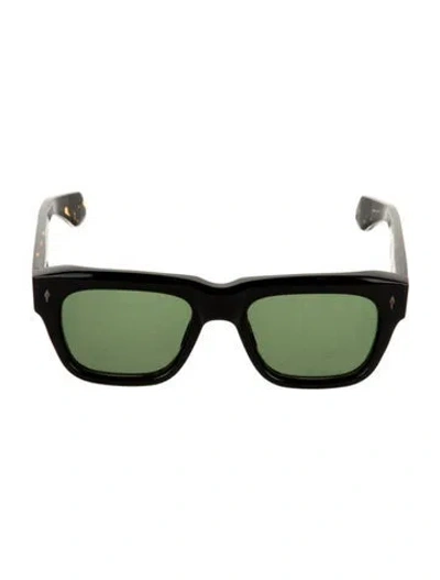 Pre-owned Jacques Marie Mage X Johnny Cash 'cash' Square Sunglasses In Black