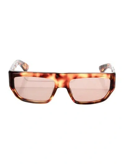 Pre-owned Jacques Marie Mage X The Velvet Underground Square Sunglasses In Brown