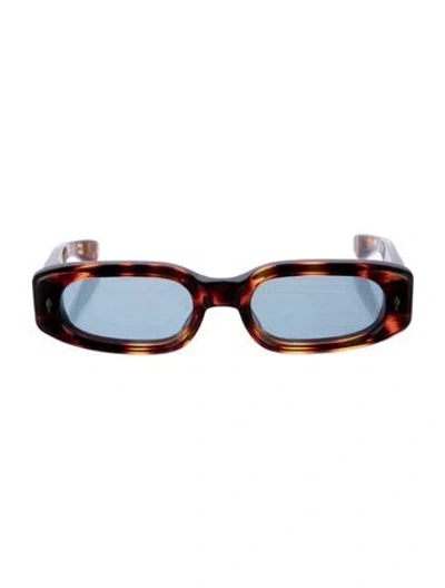 Pre-owned Jacques Marie Mage X Umit Benan Hulya Square Sunglasses In Brown