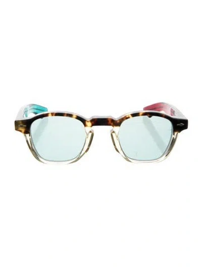Pre-owned Jacques Marie Mage X Yasin Bey Zephirin Wayfarer Sunglasses In Blue