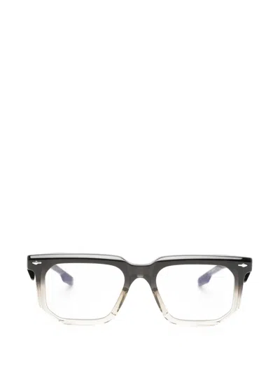Jacques Marie Mage Yoshi Geometric-frame Glasses In Black
