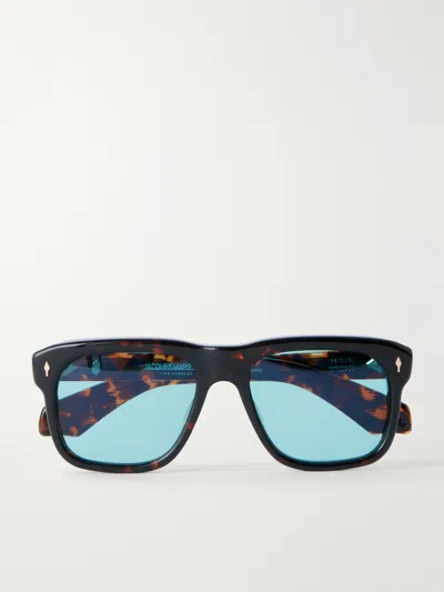 Jacques Marie Mage Yves Rectangle-style Acetate Sunglasses In Tortoiseshell