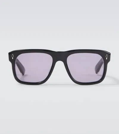Jacques Marie Mage Yves Square Sunglasses In Black
