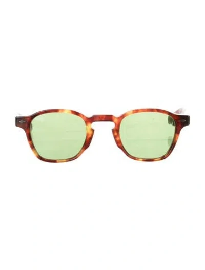 Pre-owned Jacques Marie Mage Zephirin 47 Round Sunglasses In Brown