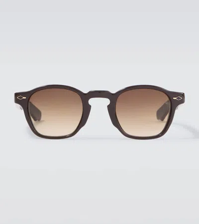 Jacques Marie Mage Zephirin 47 Square Sunglasses In Brown