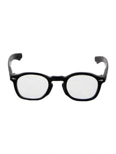 Pre-owned Jacques Marie Mage Zephirin Round Eyeglasses In Black