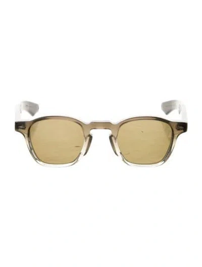 Pre-owned Jacques Marie Mage Zephirin Square Sunglasses In Brown