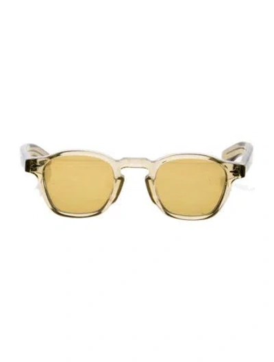Pre-owned Jacques Marie Mage Zephirin Square Sunglasses In Yellow