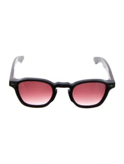 Pre-owned Jacques Marie Mage Zephirin Wayfarer Sunglasses In Burgundy