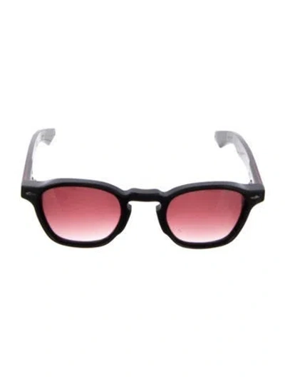 Pre-owned Jacques Marie Mage Zephirin Wayfarer Sunglasses In Burgundy