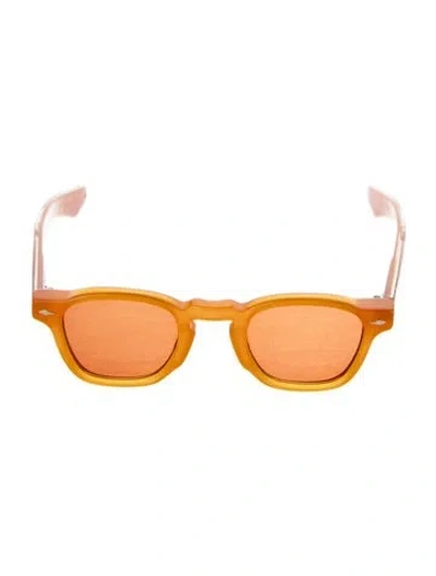 Pre-owned Jacques Marie Mage Zephirin Wayfarer Sunglasses In Orange