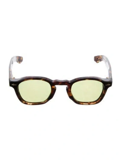 Pre-owned Jacques Marie Mage Zephirini Square Sunglasses In Brown