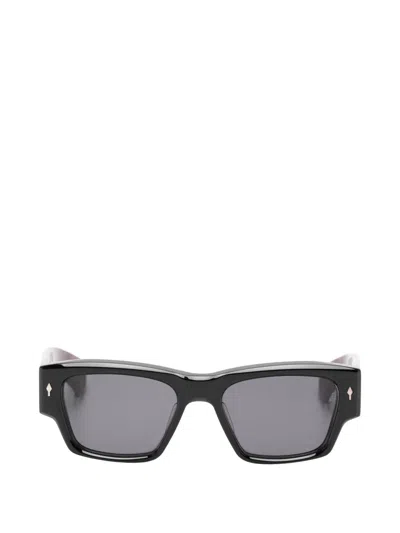 Jacques Marie Mage Zimmerman Rectangle-frame Sunglasses In Black